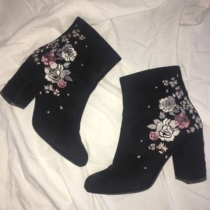 Floral Appliqué Boots